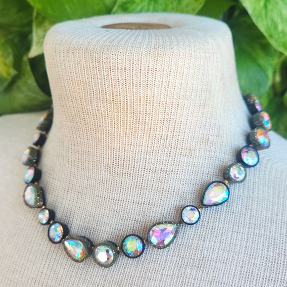 J. Crew Sea Glass Glittery, Infinity Stone Brulee Necklace - Picture 4 of 12